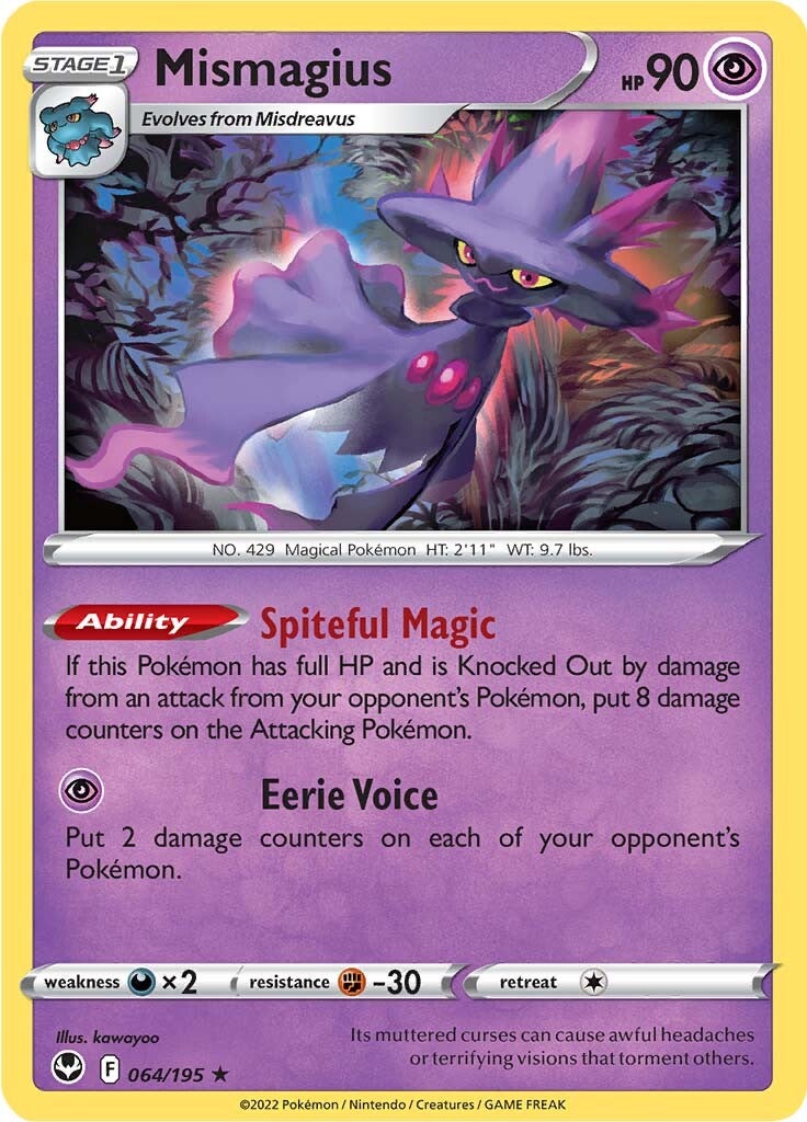 Mismagius (064/195) [Sword & Shield: Silver Tempest] | Good Games Cannington