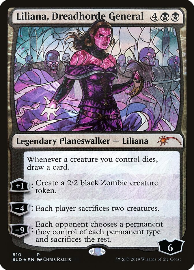 Liliana, Dreadhorde General (Stained Glass) [Secret Lair Drop Promos] | Good Games Cannington