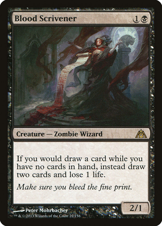 Blood Scrivener 22/156 (Dragon's Maze)  | Good Games Cannington