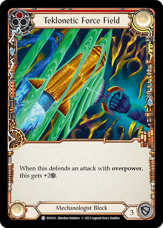 Teklonetic Force Field (Red) [EVO231] (Bright Lights)  Rainbow Foil | Good Games Cannington