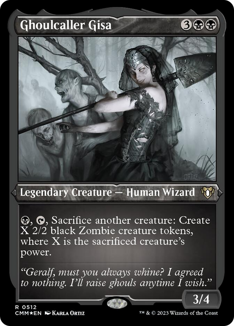 Ghoulcaller Gisa (Foil Etched) [Commander Masters] | Good Games Cannington