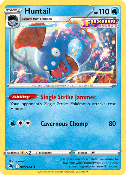 Huntail (066/264) [Sword & Shield: Fusion Strike] | Good Games Cannington