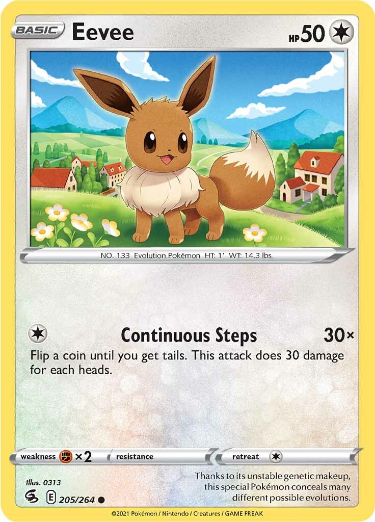 Eevee (205/264) [Sword & Shield: Fusion Strike] | Good Games Cannington