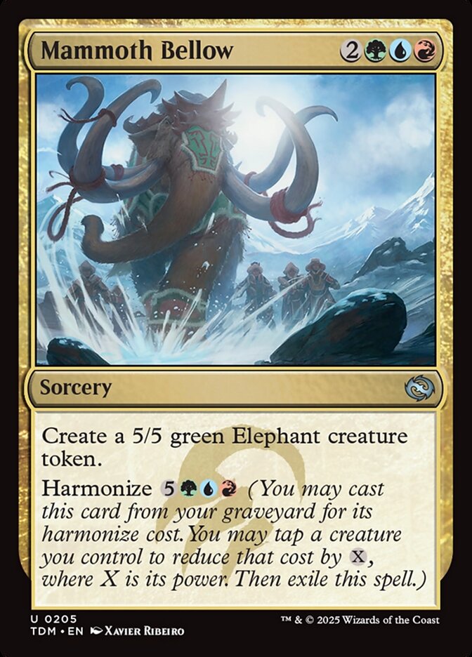 Mammoth Bellow 205/291 (Tarkir: Dragonstorm)  - Foil | Good Games Cannington
