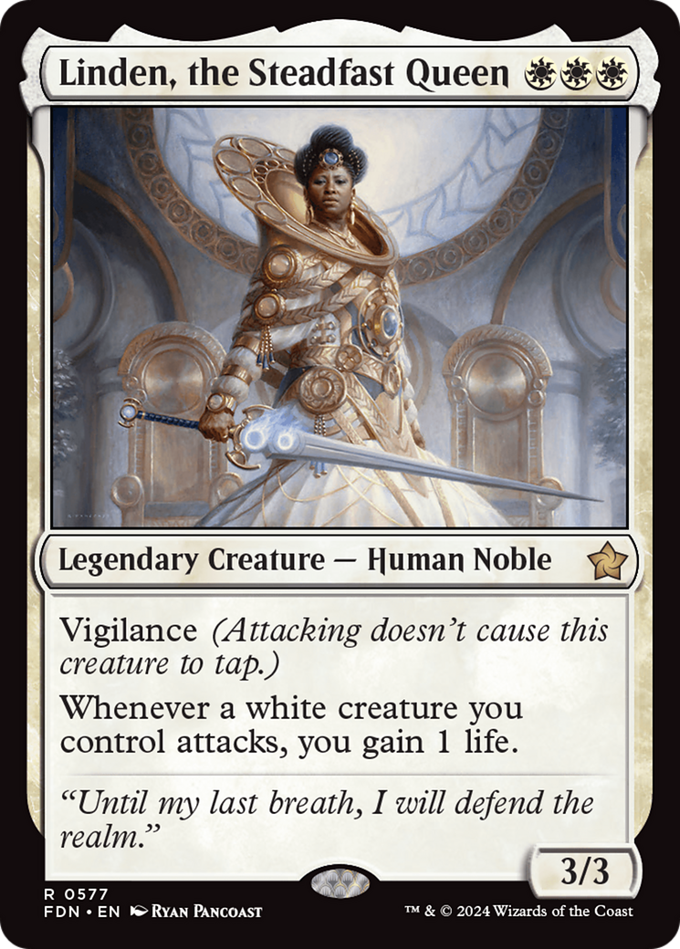Linden, the Steadfast Queen [Foundations] | Good Games Cannington