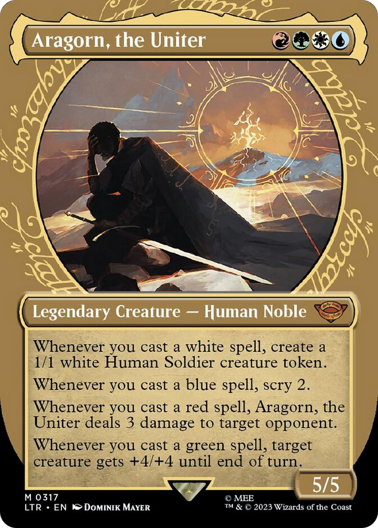 Aragorn, the Uniter (Showcase Ring Frame) [The Lord of the Rings: Tales of Middle-Earth] | Good Games Cannington