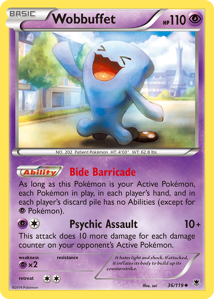 Wobbuffet (36/119) [XY: Phantom Forces] | Good Games Cannington
