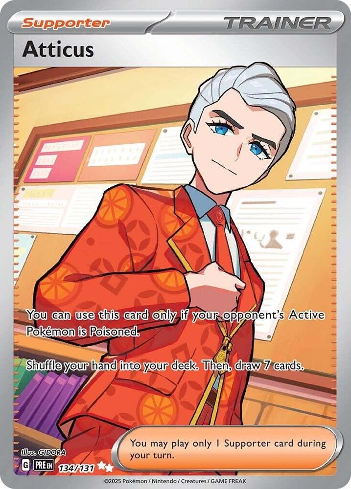 Atticus 134/131 (SV: Prismatic Evolutions)  - Holofoil | Good Games Cannington
