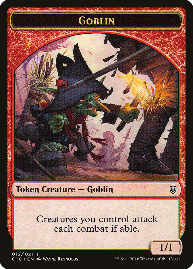 Goblin // Zombie Double-Sided Token [Commander 2016 Tokens] | Good Games Cannington