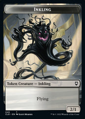 Warrior // Inkling Double-Sided Token [Commander Legends: Battle for Baldur's Gate Tokens] | Good Games Cannington