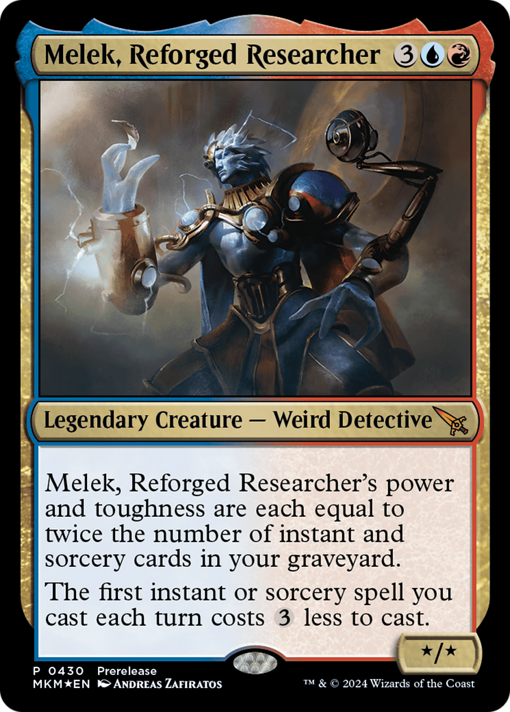 Melek, Reforged Researcher [Murders at Karlov Manor Prerelease Promos] | Good Games Cannington