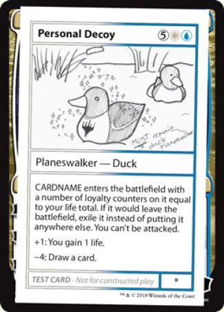 Personal Decoy (2021 Edition) [Mystery Booster Playtest Cards] | Good Games Cannington