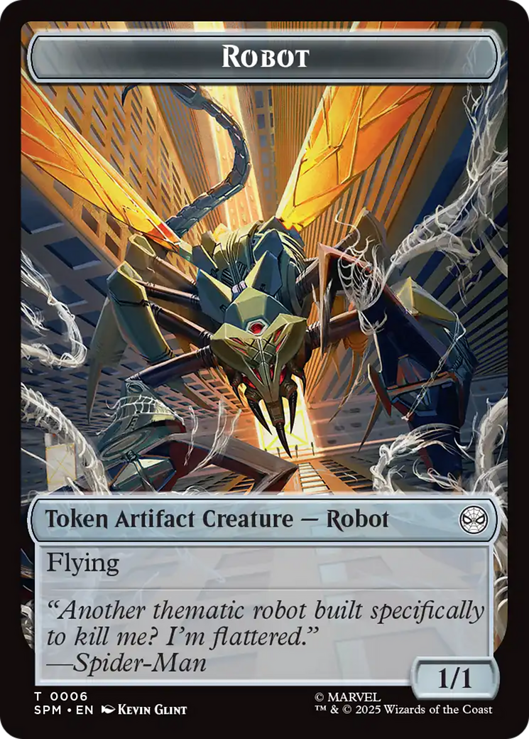 Food // Robot Double-Sided Token [Marvel's Spider-Man Tokens] | Good Games Cannington