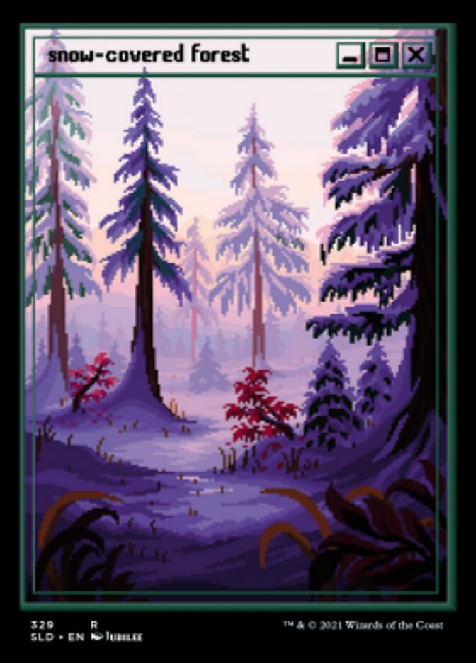 Snow-Covered Forest (Foil Etched) [Secret Lair Drop Series] | Good Games Cannington