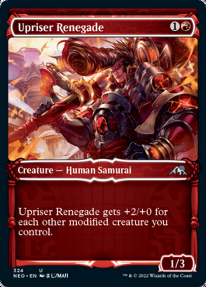 Upriser Renegade (Showcase Samurai) [Kamigawa: Neon Dynasty] | Good Games Cannington
