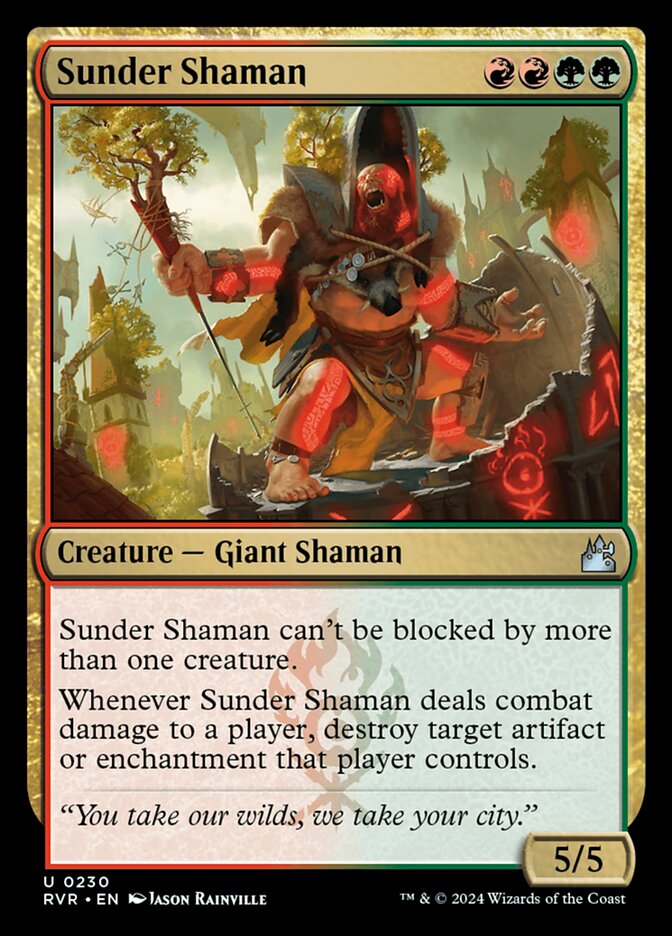 Sunder Shaman 230/291 (Ravnica Remastered)  - Foil | Good Games Cannington