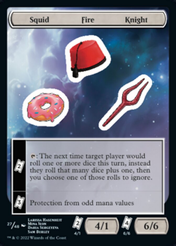 Squid Fire Knight [Unfinity Stickers] | Good Games Cannington