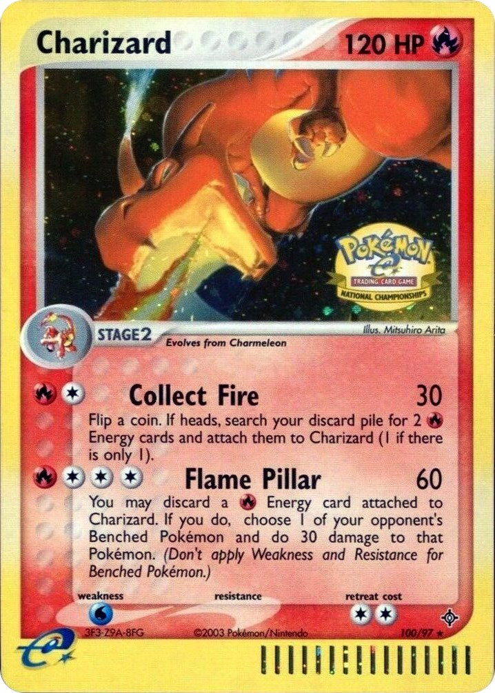 Charizard (100/097) (National Championships) [League & Championship Cards] | Good Games Cannington