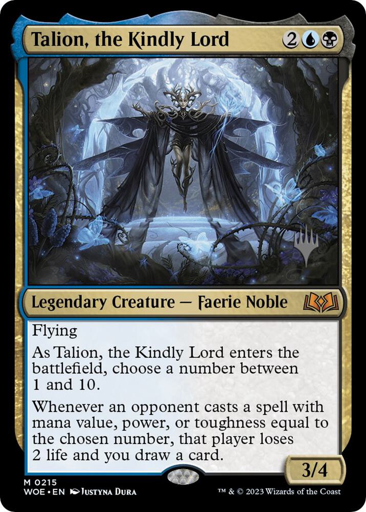 Talion the Kindly Lord 215p/200 (Promo Pack: Wilds of Eldraine)  - Foil | Good Games Cannington