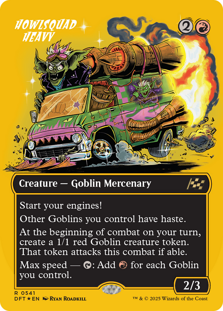 Howlsquad Heavy (Borderless) (First-Place Foil) [Aetherdrift] | Good Games Cannington