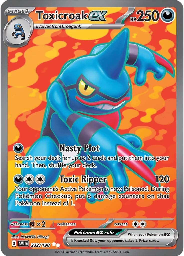 Toxicroak ex (232/198) [Scarlet & Violet: Base Set] | Good Games Cannington