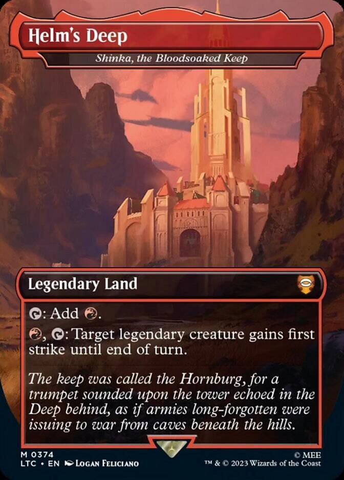 Helm's Deep - Shinka, the Bloodsoaked Keep [The Lord of the Rings: Tales of Middle-Earth Commander] | Good Games Cannington