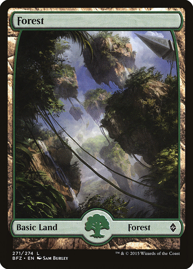 Forest (271) (Full Art) [Battle for Zendikar] | Good Games Cannington