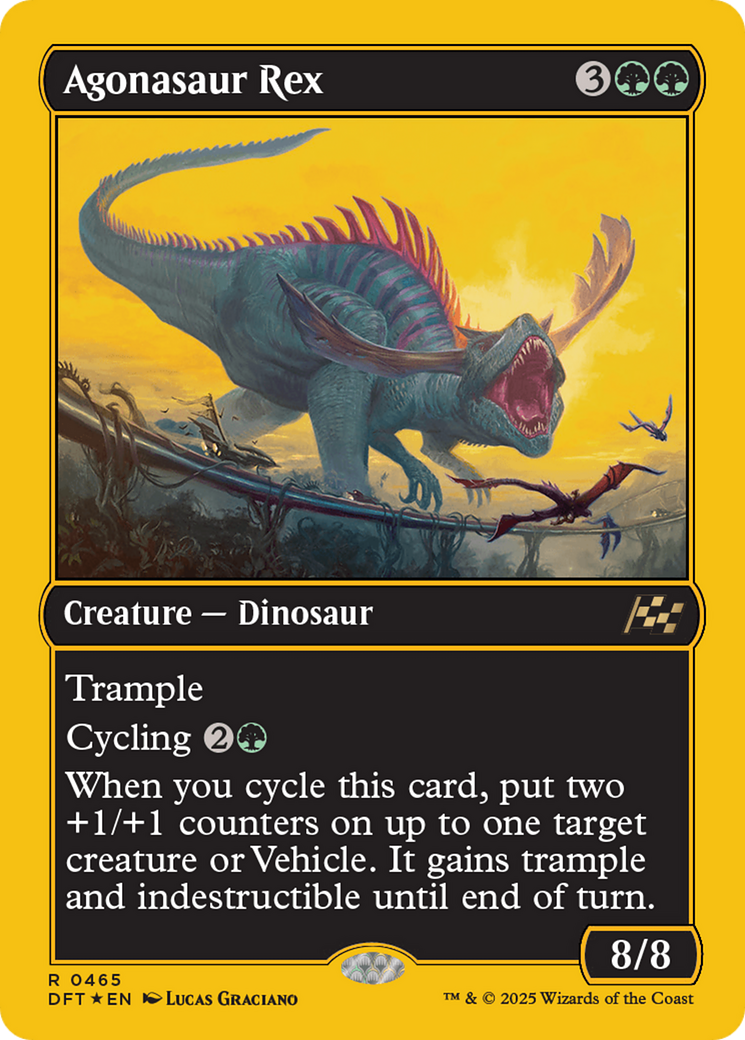 Agonasaur Rex (First-Place Foil) [Aetherdrift] | Good Games Cannington