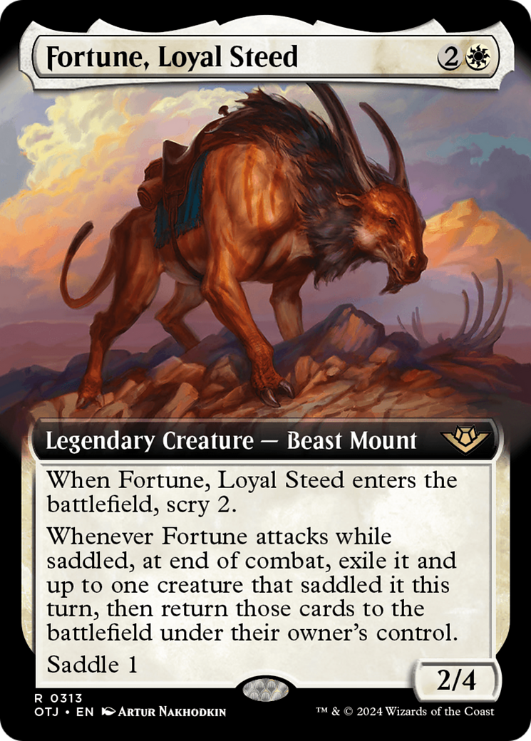 Fortune, Loyal Steed (Extended Art) [Outlaws of Thunder Junction] | Good Games Cannington