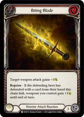 Biting Blade (Red) [U-WTR135] (Welcome to Rathe Unlimited)  Unlimited Rainbow Foil | Good Games Cannington