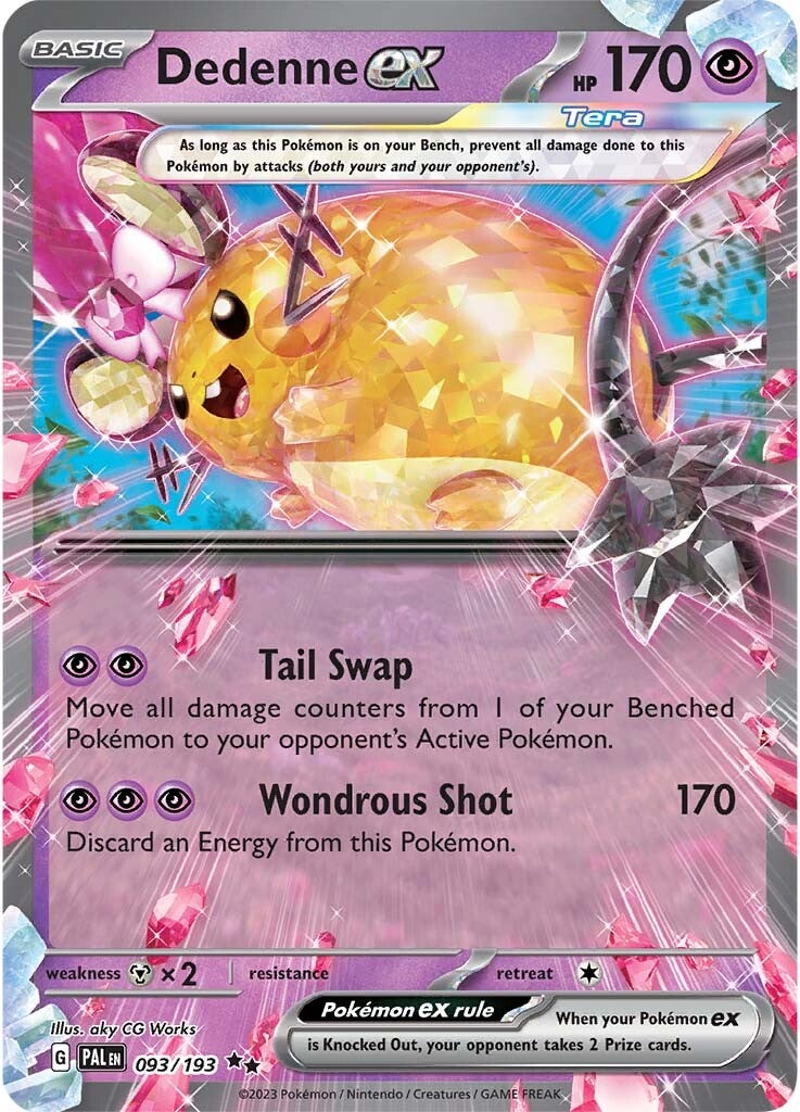 Dedenne ex (093/193) [Scarlet & Violet: Paldea Evolved] | Good Games Cannington