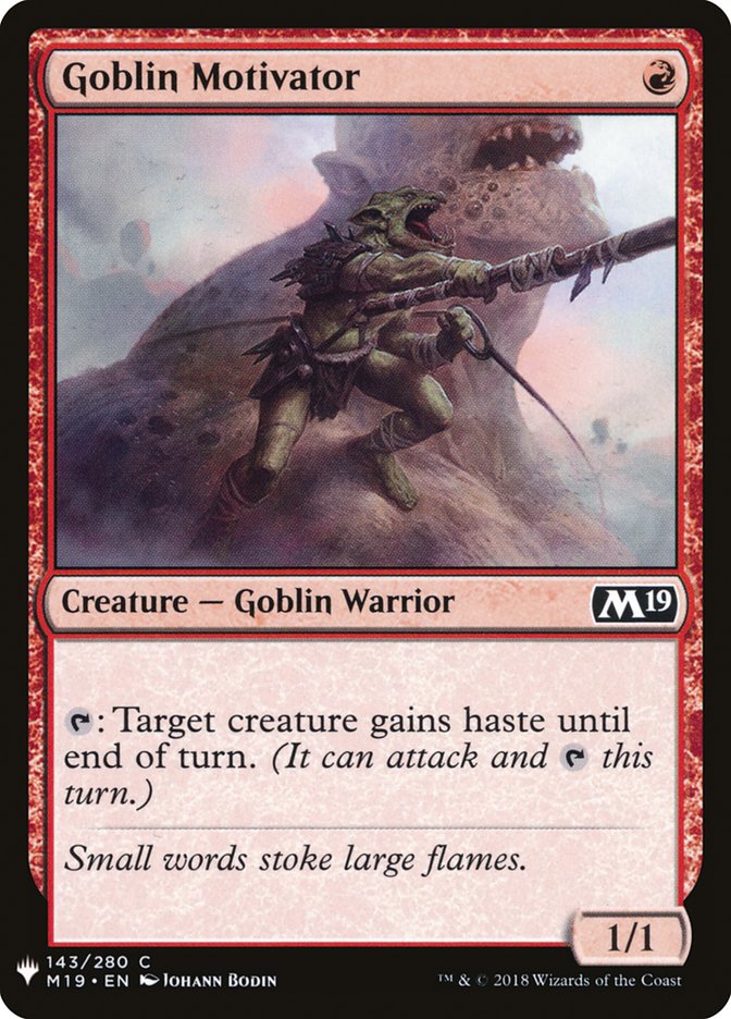 Goblin Motivator [Mystery Booster] | Good Games Cannington