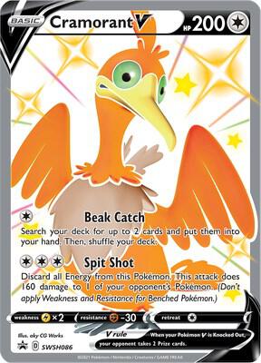 Cramorant V SWSH086 (SWSH: Sword & Shield Promo Cards)  - Holofoil | Good Games Cannington