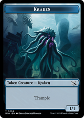 Monk // Kraken Double-Sided Token [March of the Machine Tokens] | Good Games Cannington