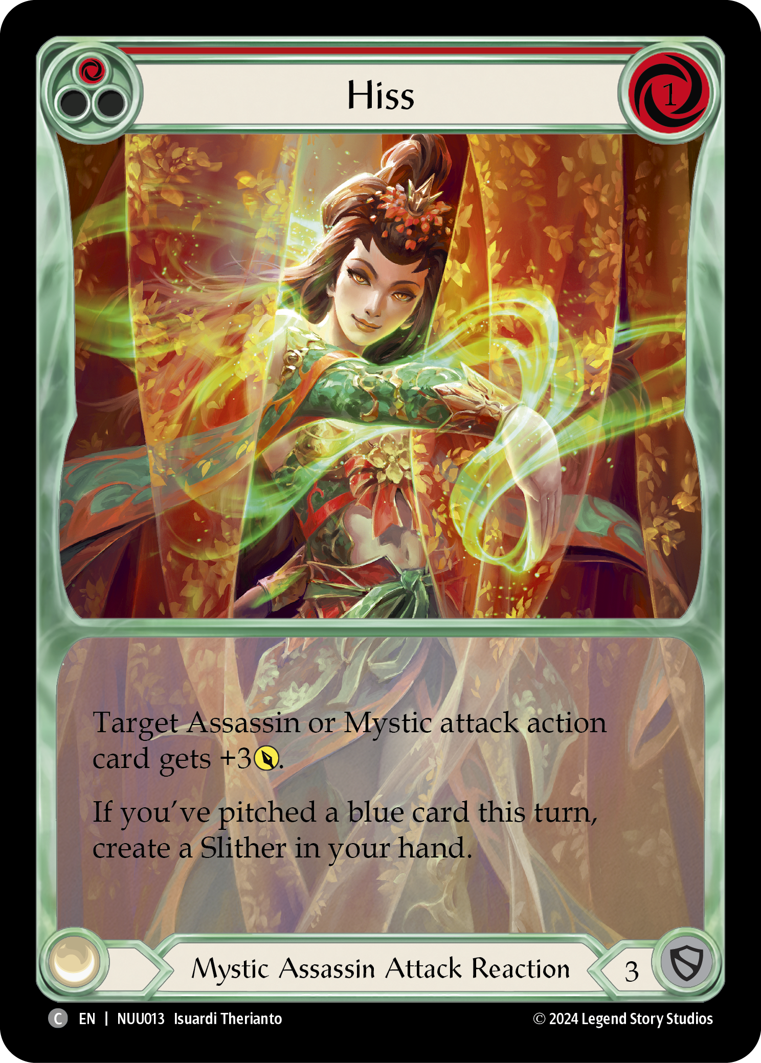 Hiss (Red) [NUU013] (Part the Mistveil Nuu Blitz Deck) | Good Games Cannington