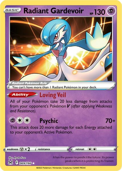 Radiant Gardevoir (069/196) [Prize Pack Series Three] | Good Games Cannington