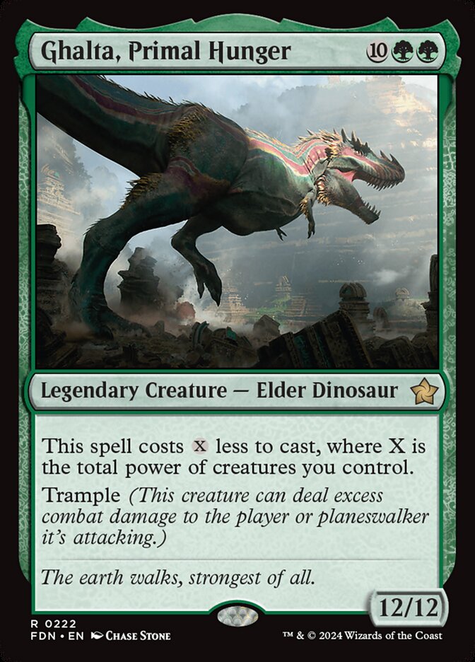 Ghalta, Primal Hunger 222/291 (Foundations)  | Good Games Cannington