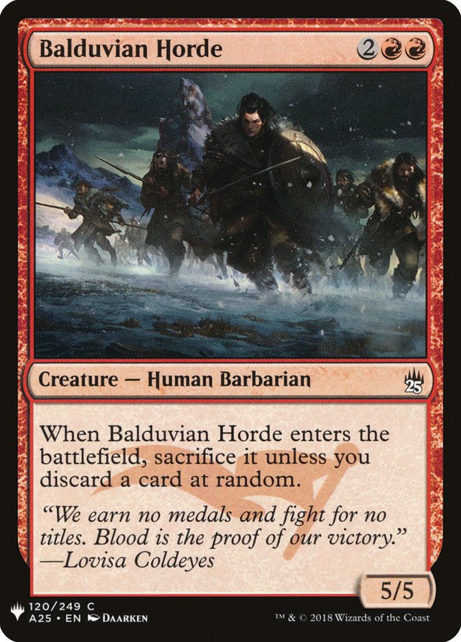 Balduvian Horde [Mystery Booster] | Good Games Cannington