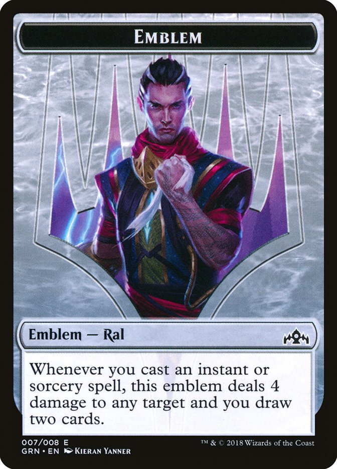 Ral, Izzet Viceroy Emblem [Guilds of Ravnica Tokens] | Good Games Cannington