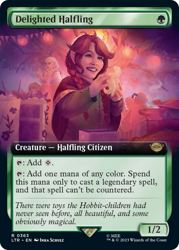 Delighted Halfling (Extended Art) [The Lord of the Rings: Tales of Middle-Earth] | Good Games Cannington