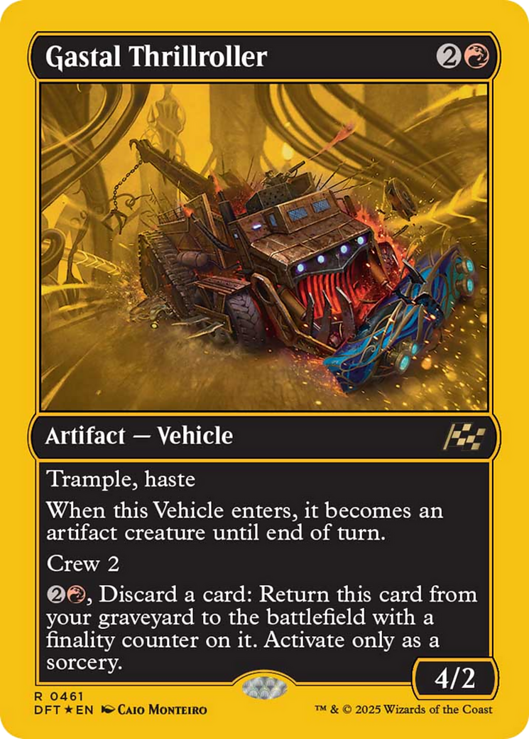 Gastal Thrillroller (First-Place Foil) [Aetherdrift] | Good Games Cannington