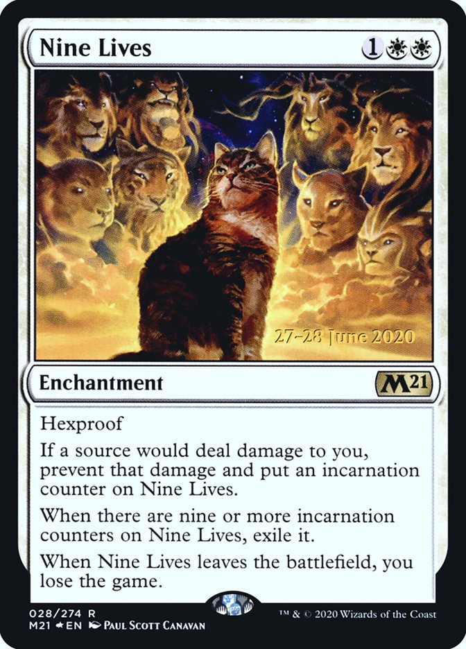 Nine Lives [Core Set 2021 Prerelease Promos] | Good Games Cannington