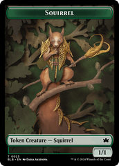 Squirrel // Starscape Cleric Double-Sided Token [Bloomburrow Tokens] | Good Games Cannington