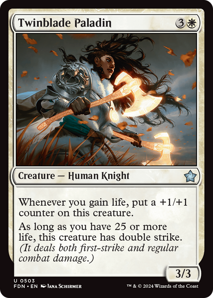 Twinblade Paladin [Foundations] | Good Games Cannington