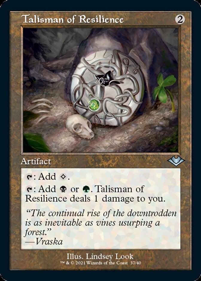 Talisman of Resilience (Retro Foil Etched) [Modern Horizons] | Good Games Cannington