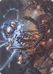 Lightning Skelemental // Lightning Skelemental [Modern Horizons Art Series] | Good Games Cannington