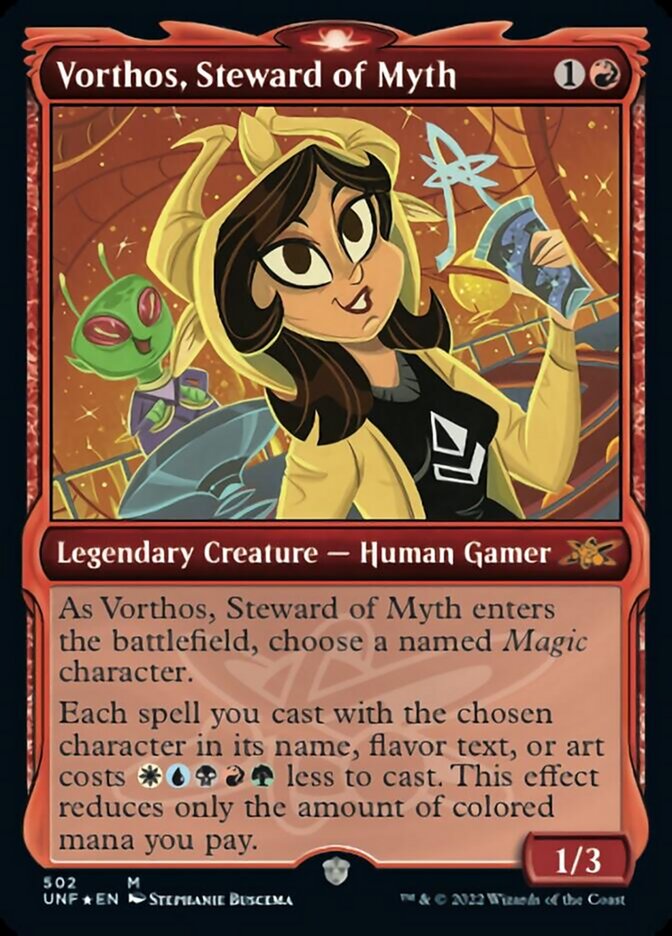 Vorthos, Steward of Myth (Showcase) (Galaxy Foil) [Unfinity] | Good Games Cannington