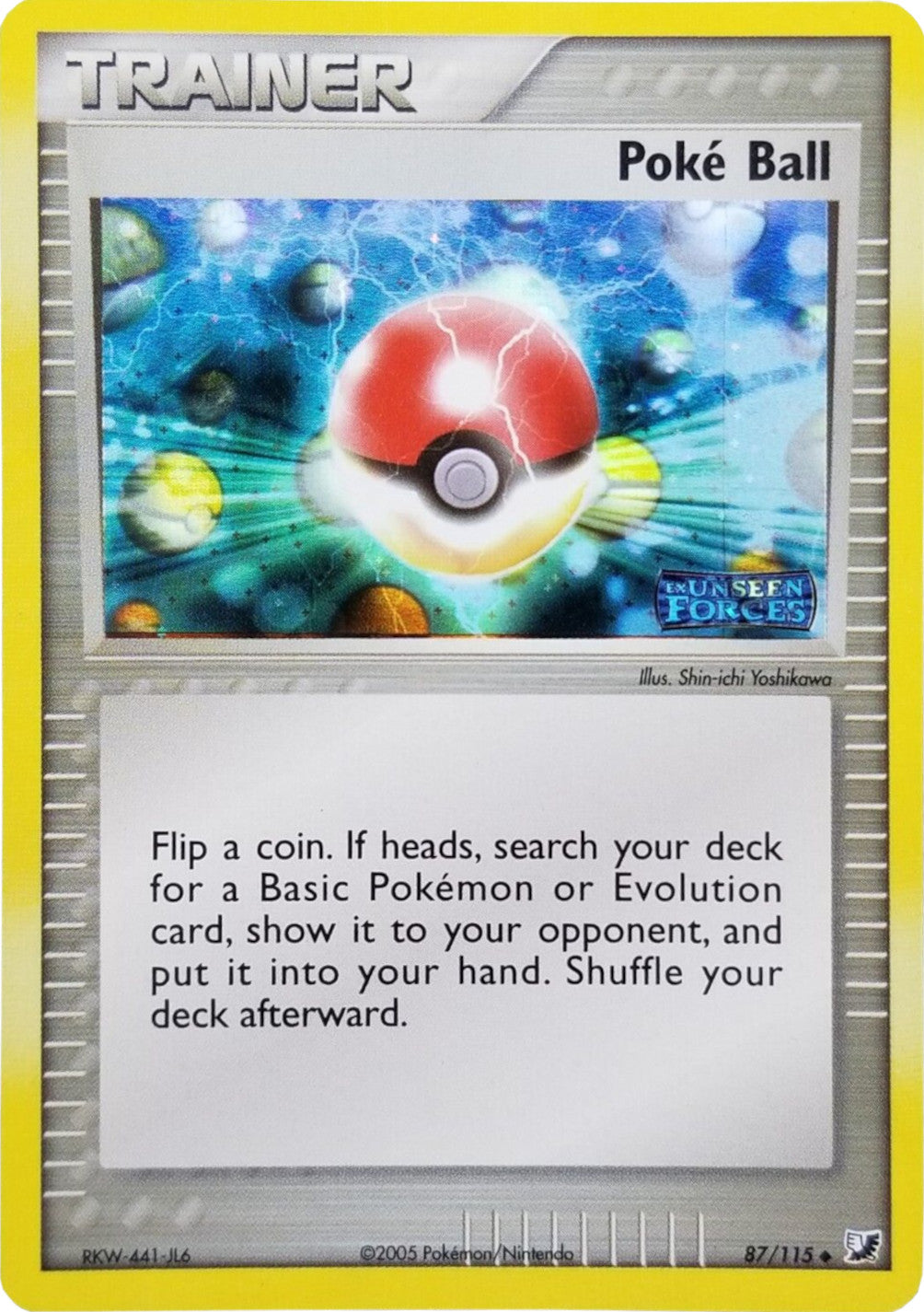 Poke Ball (87/115) (Stamped) [EX: Unseen Forces] | Good Games Cannington