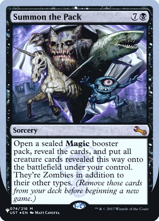 Summon the Pack (Unfinity Foil Edition) [The List] | Good Games Cannington