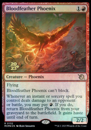 Bloodfeather Phoenix [March of the Machine Prerelease Promos] | Good Games Cannington